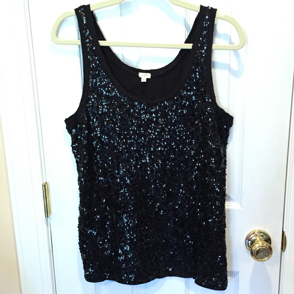 J Crew Sequin Tank Medium